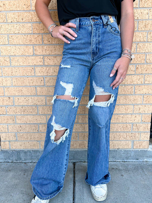 Euphoria Wide Leg Jeans-Vibrant M.i.U-Bin D6,bottoms,FD 08/26/25-The Twisted Chandelier