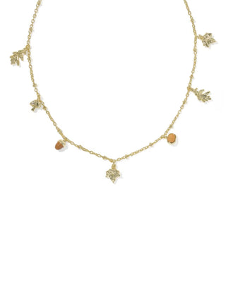Kendra Scott Autumn Charm Necklace Gold Multi Mix-Necklaces-Kendra Scott-FALL2026 KS-The Twisted Chandelier