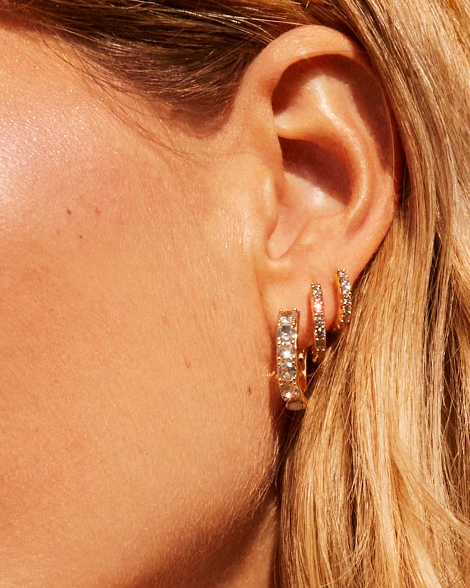 Kendra Scott Chandler Huggie Earrings Gold White Opalite Mix-Earrings-Kendra Scott-E00410GLD-The Twisted Chandelier