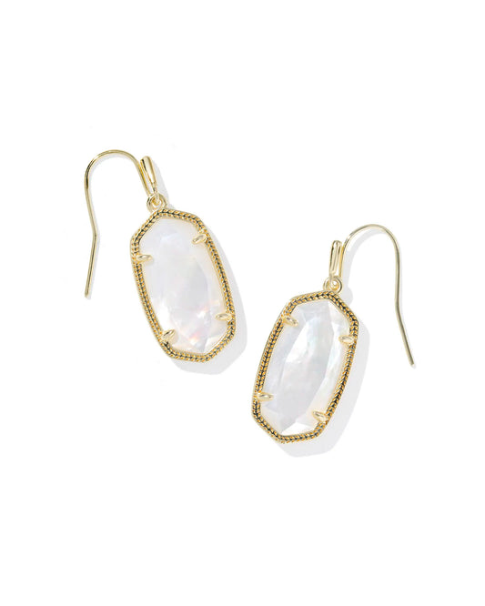 Kendra Scott Dani Drop Earring Gold Ivory Mother Of Pearl