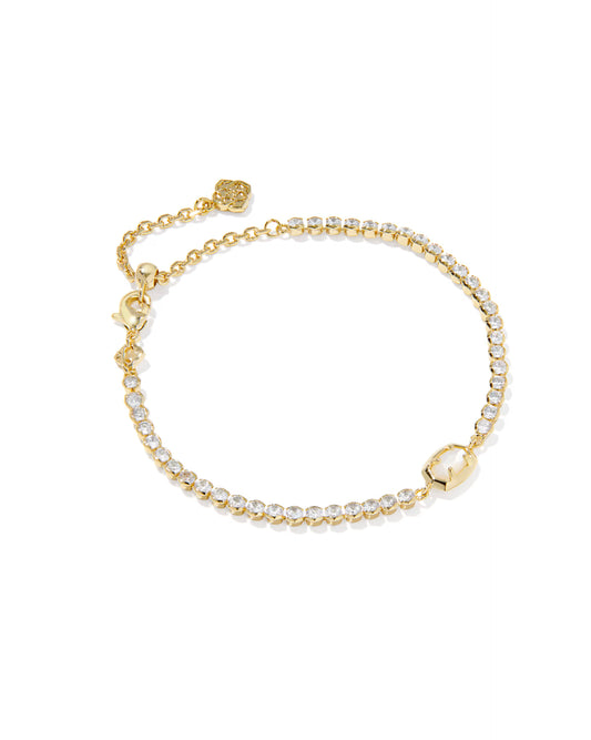 Kendra Scott Emilie Tennis Bracelet Gold Ivory Mother Of Pearl-Kendra Scott-B00385GLD-The Twisted Chandelier