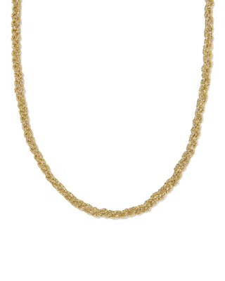 Kendra Scott Gabriella Braided Chain Necklace Gold-Necklace-Kendra Scott-N01550GLD-The Twisted Chandelier