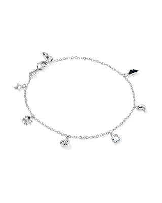 Kendra Scott Halloween Delicate Chain Bracelet Silver Multi Mix-Bracelets-Kendra Scott-4/15/26,B00320RHD,OGP 75-The Twisted Chandelier