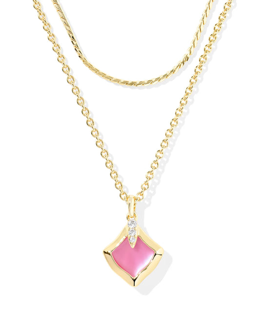 Kendra Scott Joelle Multi Strand Necklace Gold Azalea Illusion