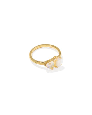 Kendra Scott Tatum Band Ring Gold Neutral Mix 8-Ring-Kendra Scott-R00176GLD-The Twisted Chandelier