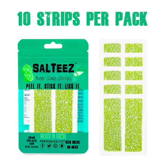 Salteez Beer Salt Strips - Salt & Lime Flavor-Salteez-FD JAN 24-The Twisted Chandelier