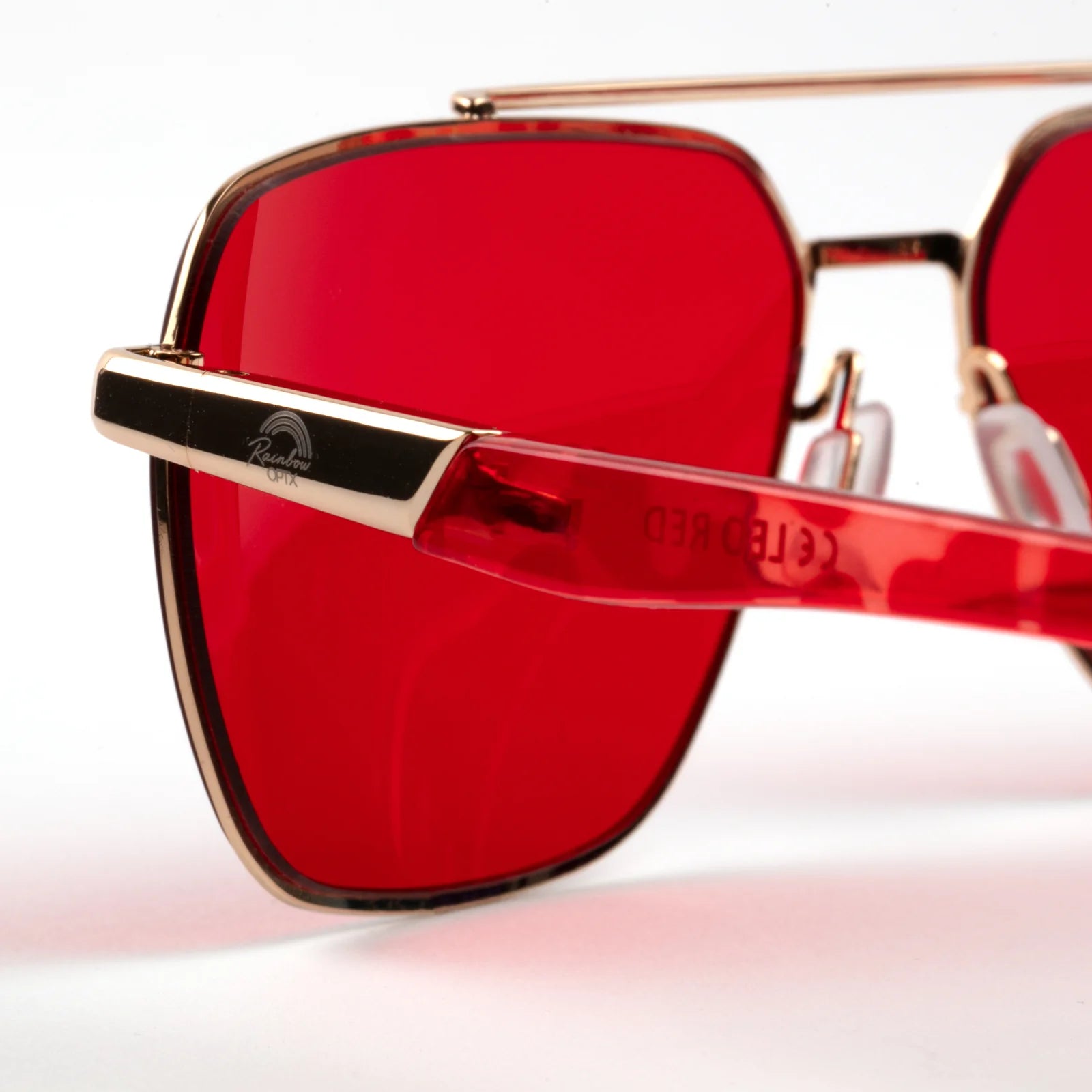 RainbowOPTX Sunglasses Leo - Red-Accessories-Rainbow Optx-Faire-The Twisted Chandelier