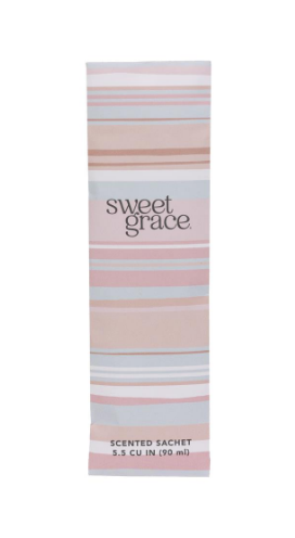 Sweet Grace Scented Slim Sachet - Stripe Design | Bridgewater Candle Company-Bridgewater-The Twisted Chandelier