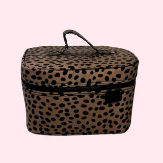 Big Cat ~WIPEABLE~ Train Case-Bag-Mint-The Twisted Chandelier