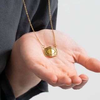 18K Gold PVD Stainless Steel Engravable Belt Buckle Charm-Stainless Steel Charm-WJW-The Twisted Chandelier