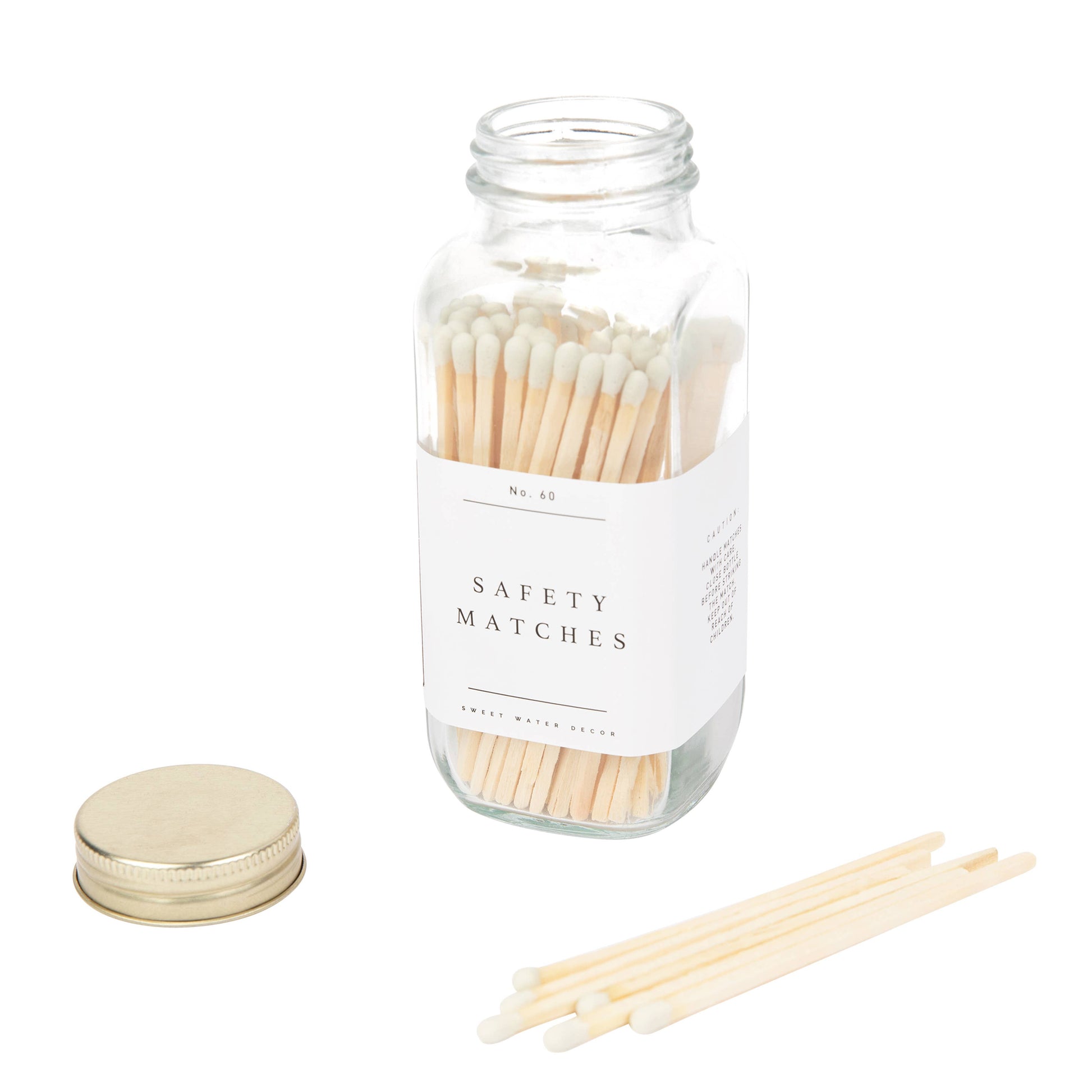 Safety Matches, White Tip - Home Decor & Gifts-Sweet Water Decor--The Twisted Chandelier