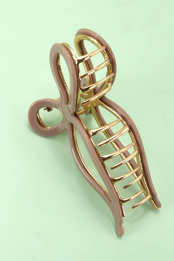 Jumbo Cellulose Casting Bow Hair Claw Clips-JOSSLYN by wall to wall-The Twisted Chandelier