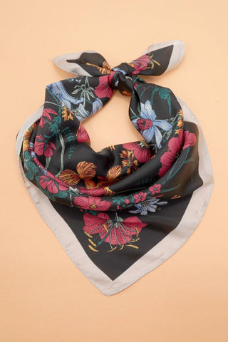 Large Floral Print Bandana Scarf-JOSSLYN by wall to wall-The Twisted Chandelier