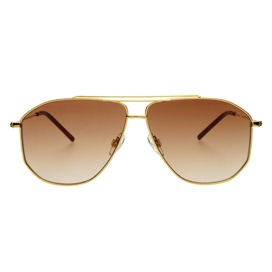 Freyrs Sunglasses - Barry Gold/Brown-Sunglasses-FREYRS Eyewear-Brown-The Twisted Chandelier