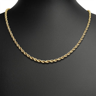 Gold Rope Chain Necklace-Necklace-WJW-The Twisted Chandelier