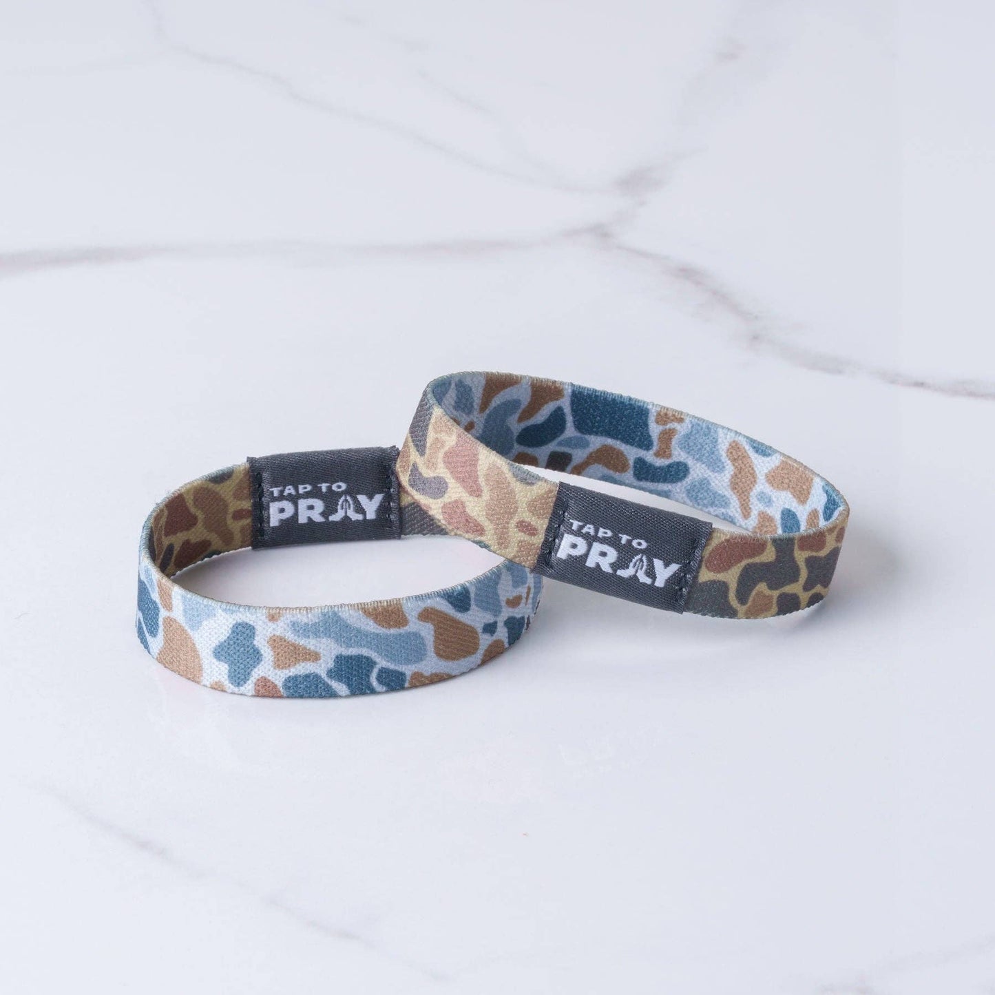 Tap To Pray™ Wristbands - River Rock Camo Sahara and Copper-Versible-The Twisted Chandelier