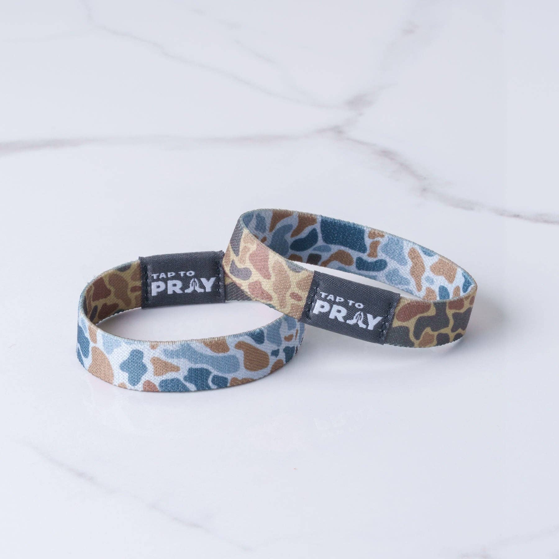 Tap To Pray™ Wristbands - River Rock Camo Sahara and Copper-Versible-The Twisted Chandelier