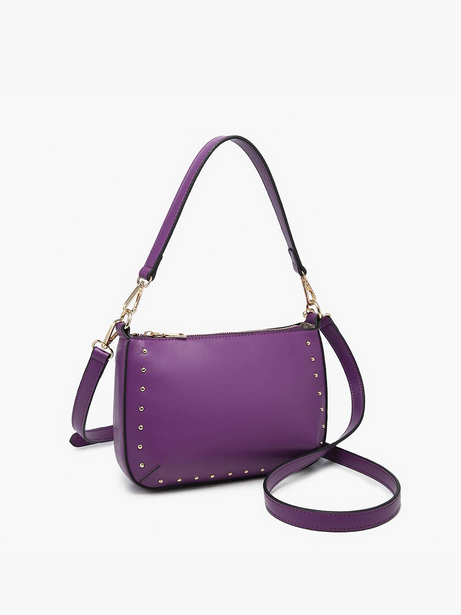 Carmen Studded Crossbody w/ Shoulder Strap-Jen & Co.--The Twisted Chandelier