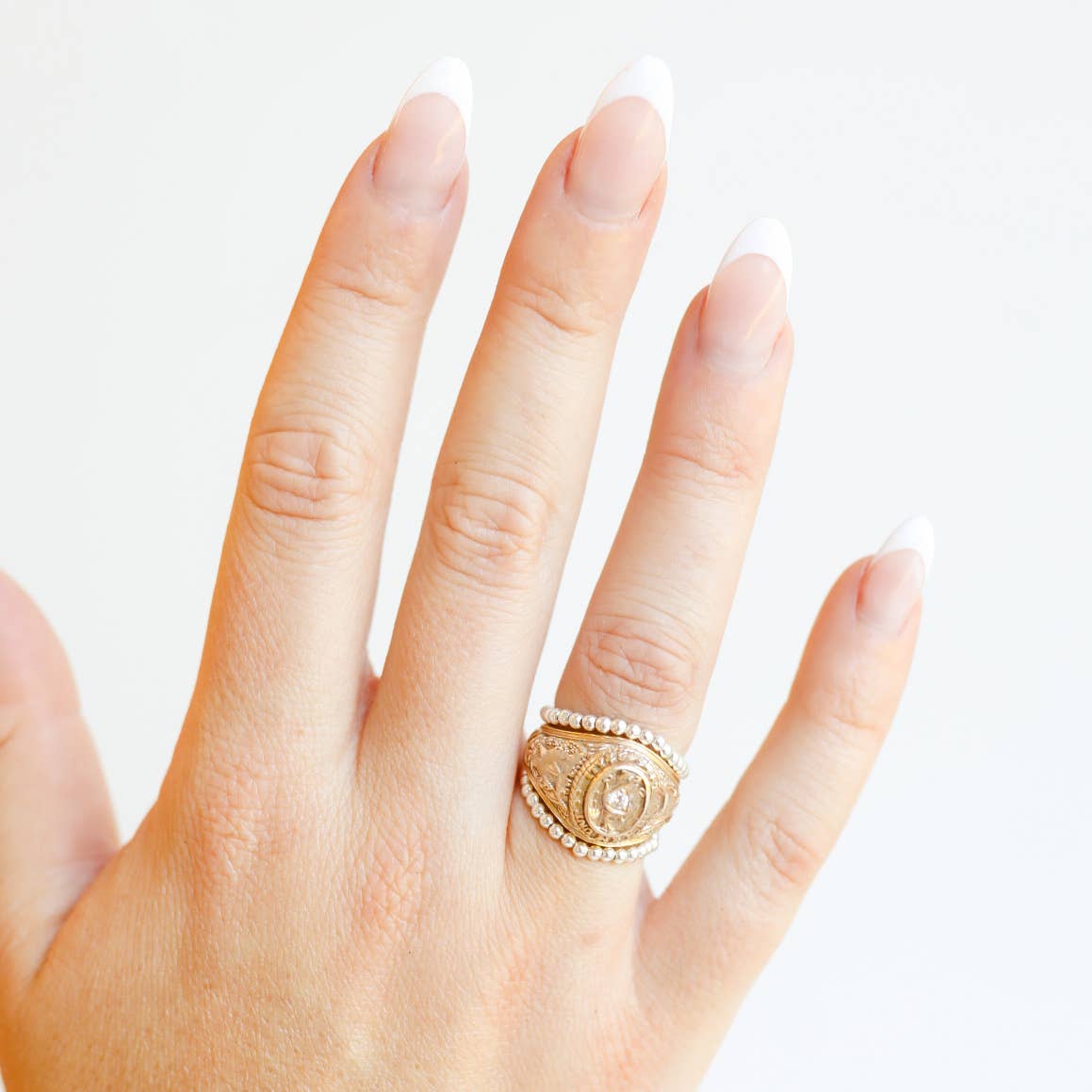 Lexi Beaded Band in Silver-Beaded Blondes-The Twisted Chandelier