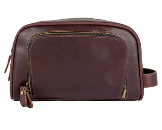 Handmade Buffalo Genuine Leather Toiletry Bag Dopp Kit-Bag-Immart Global LLC-Brandable,Men's-The Twisted Chandelier