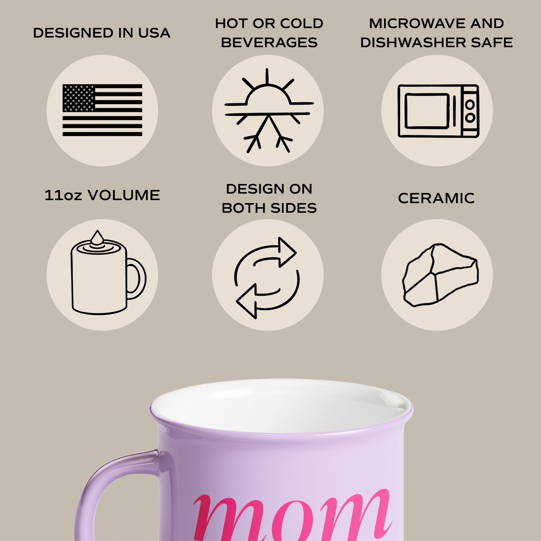 Mom Life 11 oz Campfire Coffee Mug - Home Decor & Gifts-Sweet Water Decor-FD 04/23/24-The Twisted Chandelier