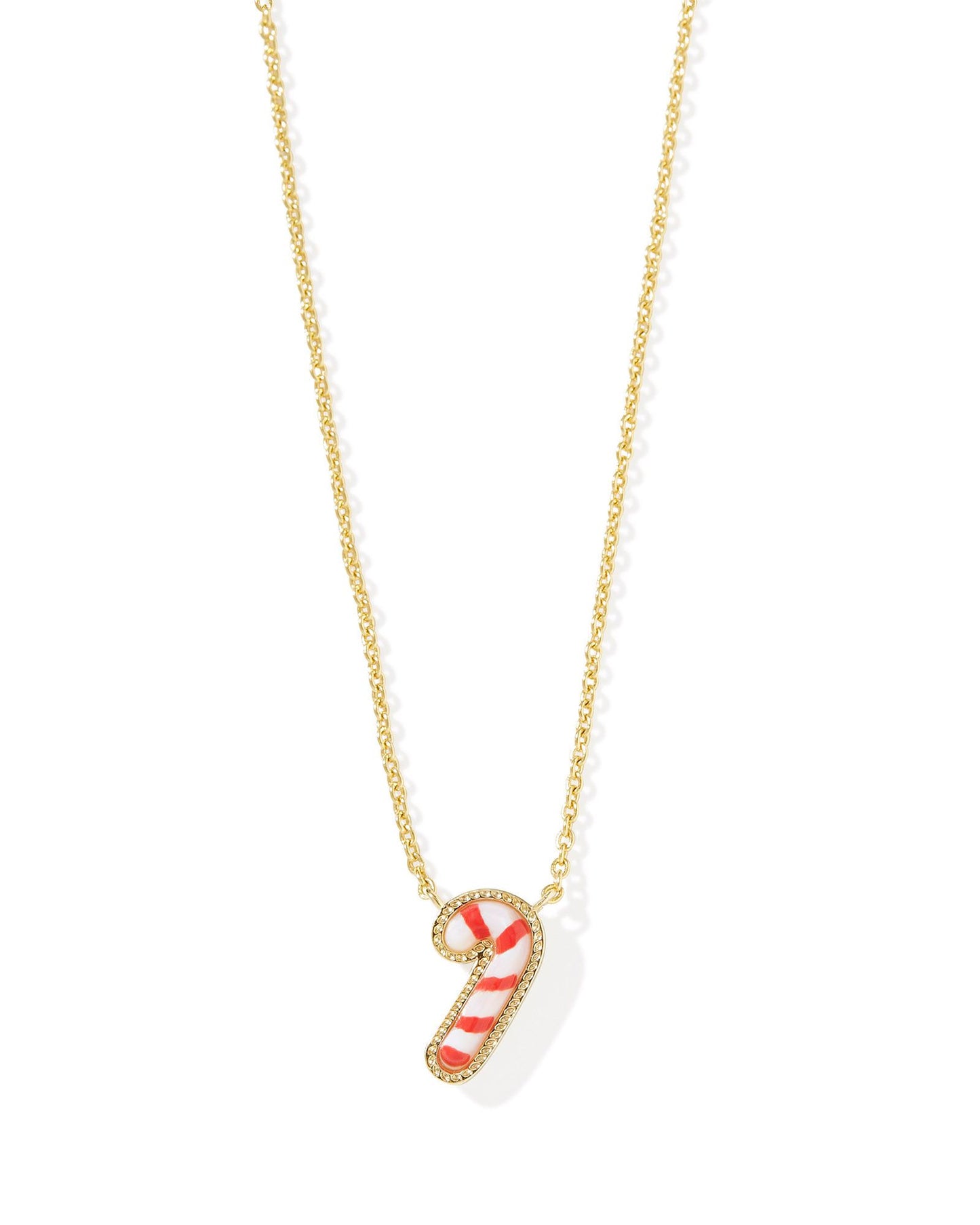 Kendra Scott Candy Cane Short Pendant Necklace Gold Ivory Mother of Pearl-Necklaces-Kendra Scott-N00876GLD-The Twisted Chandelier