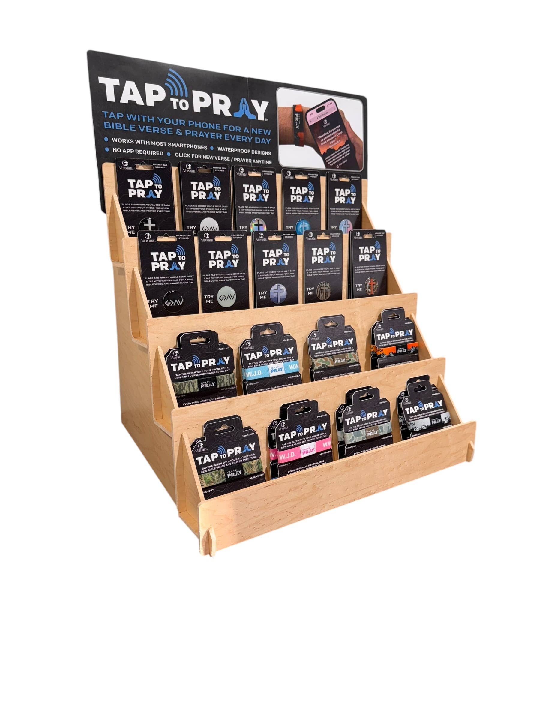 Tap To Pray™ - Prayer Tag Keychains-Versible-The Twisted Chandelier