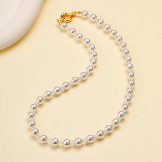 Natural Stone Semi-Precious Glass Mixed Necklace | 40NK9659-JOSSLYN by wall to wall-The Twisted Chandelier