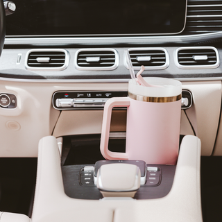 Blush Pink 40 oz Travel Tumbler - Home Decor & Gifts-Sweet Water Decor-The Twisted Chandelier