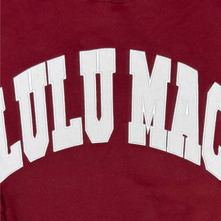 Lulu Mac Rory Sweatshirt - Maroon/White-Sweatshirt-Girlie Girl Originals-NewArrival,Tops Collection-The Twisted Chandelier