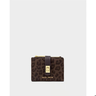 Orin Twist Lock Wallet - Chocolate Leopard