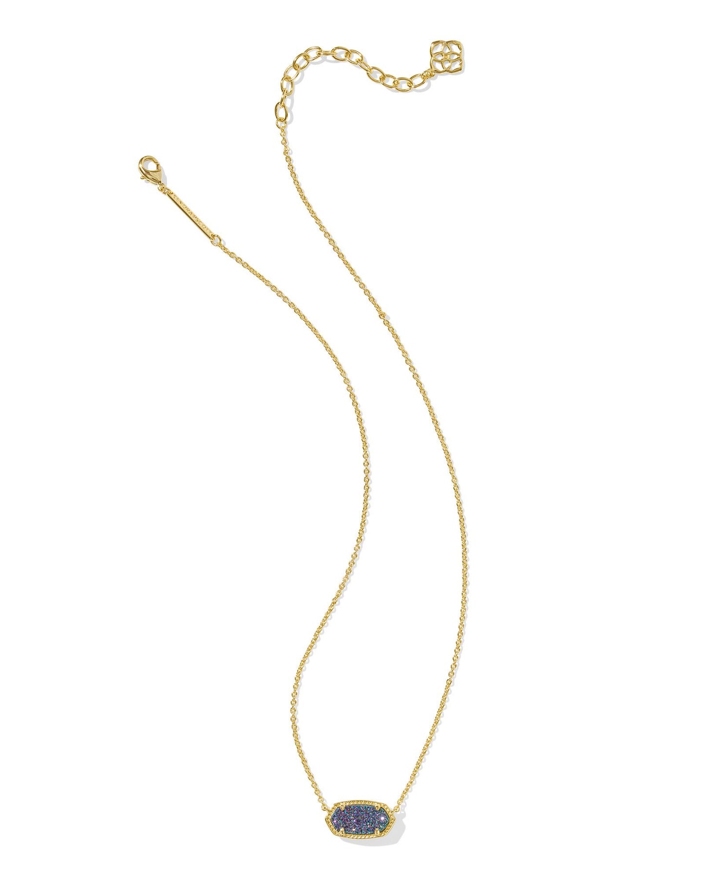 Kendra Scott Elisa Short Pendant Necklace Gold Multi Drusy-Necklaces-Kendra Scott-N5067GLD-The Twisted Chandelier