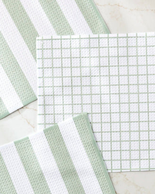 Sweet Mint Dishcloth Set-Dishcloths-Geometry-The Twisted Chandelier