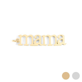18K Gold PVD Stainless Steel Mama Charm-Stainless Steel Charm-WJW-Gold-The Twisted Chandelier