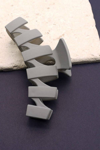 Matte Jumbo Wavy Non Slip Hair Claw Clip-Hair Claws & Clips-JOSSLYN by wall to wall-40H389-The Twisted Chandelier