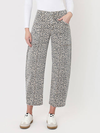 Maxine High Rise Leopard Print Utility Barrel Jeans-Pants-Lovervet by VERVET-bottoms,Fall Favorites,LV2309LPD,NewArrival-24-The Twisted Chandelier