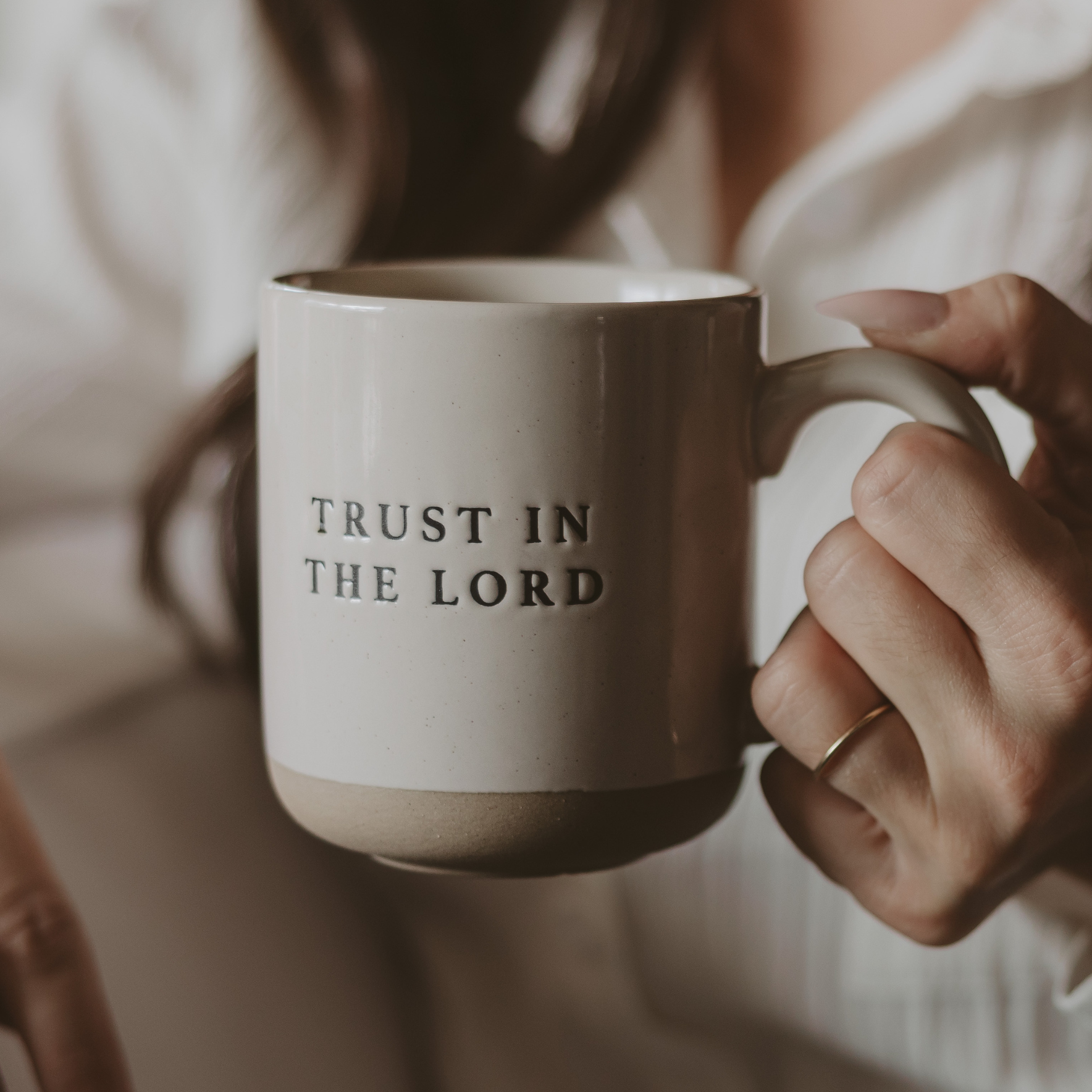 *NEW* Trust In The Lord Stoneware Coffee Mug - Home Decor-Sweet Water Decor-The Twisted Chandelier