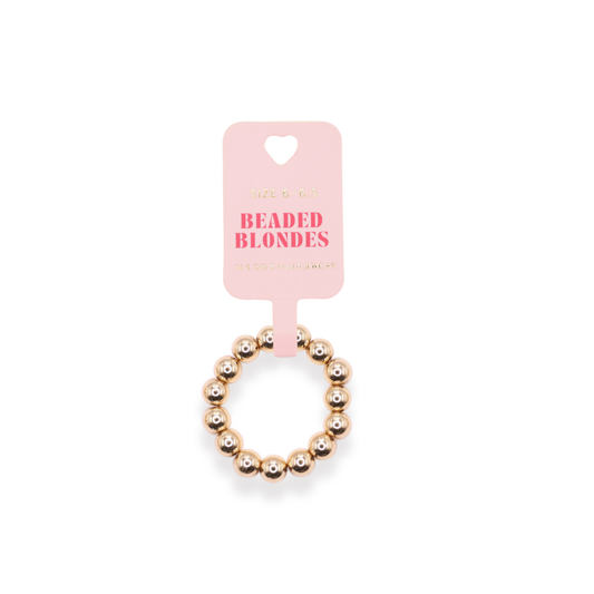 5MM Gold Beaded Ring-Beaded Blondes-The Twisted Chandelier