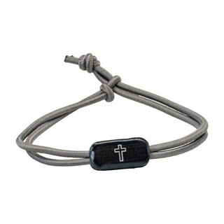 Tap To Pray® Survivor Series Tactical Bracelet-Tap To Pray-Slate + Cross-The Twisted Chandelier