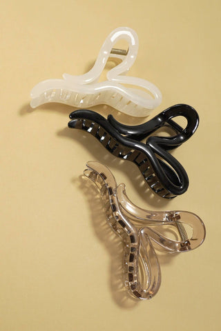 Large Heart Hair Claw Clips-Hair Claws & Clips-JOSSLYN by wall to wall-40H853-The Twisted Chandelier