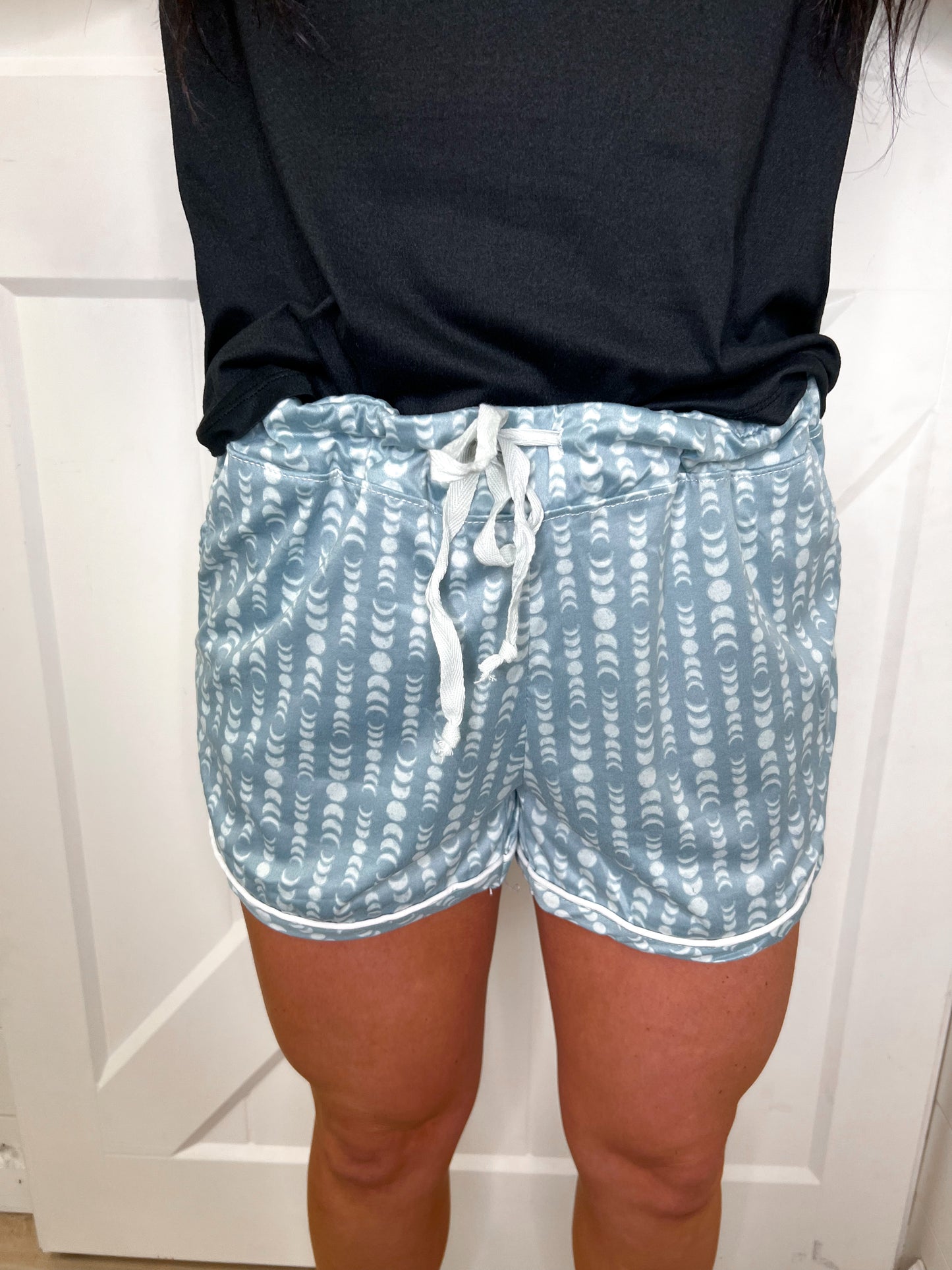 Hello Mello Breakfast in Bed Lounge Shorts - Over the Moon-Loungewear-HELLO MELLO-MAR2022-The Twisted Chandelier