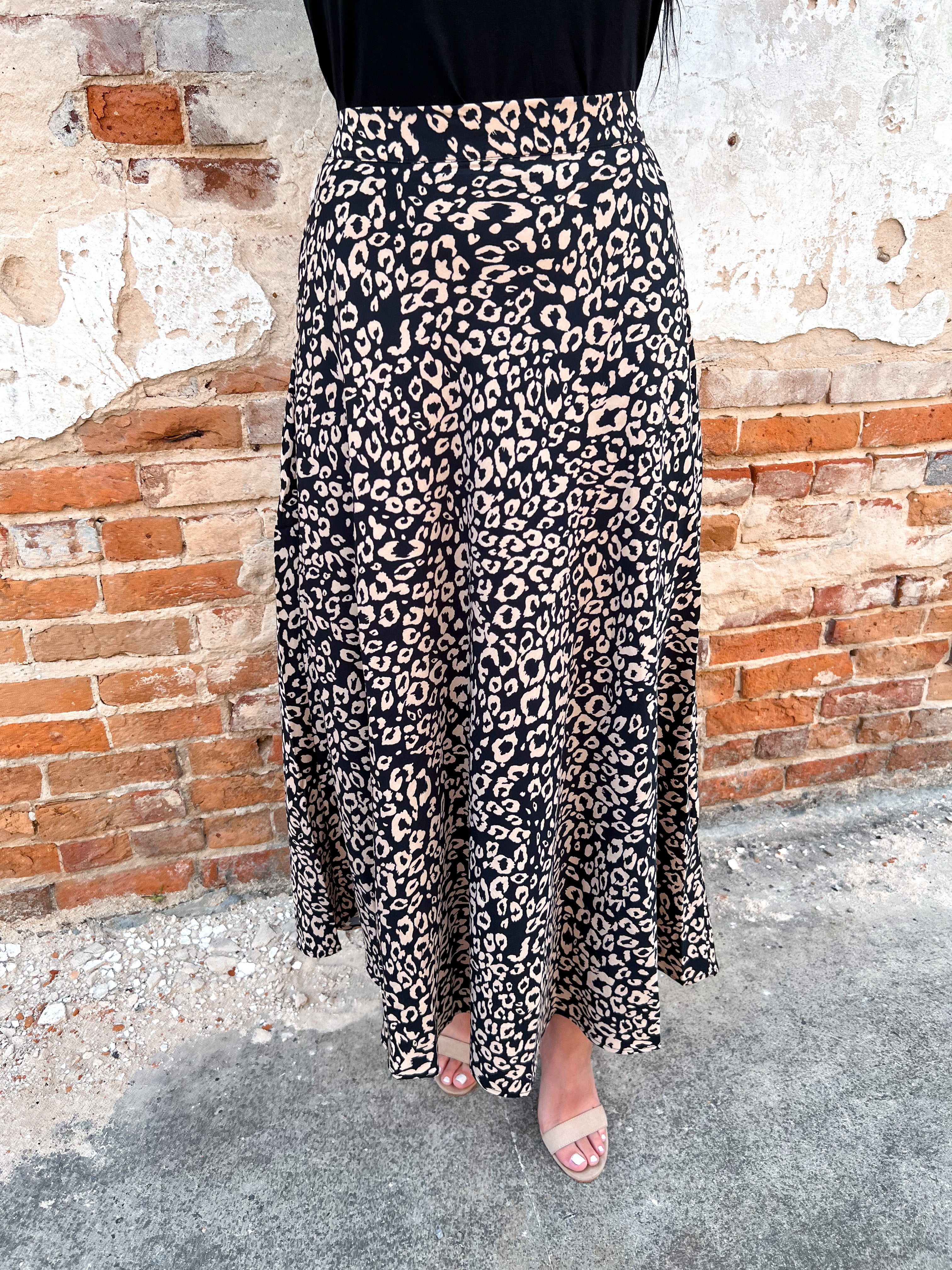 Ollie Leopard Print Circle Skirt The Twisted Chandelier