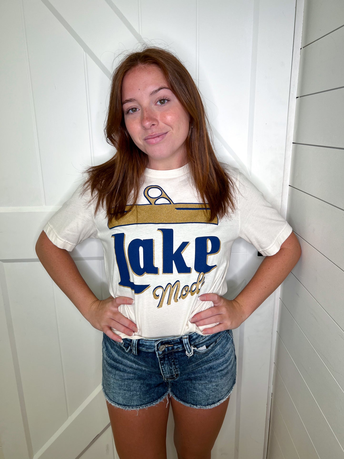 Lake Mode Graphic Tee - Cream-Apparel & Accessories-Kissed Apparel-4/12/22, 5343P2-3001-SCR, APRIL2022, bin t6-The Twisted Chandelier