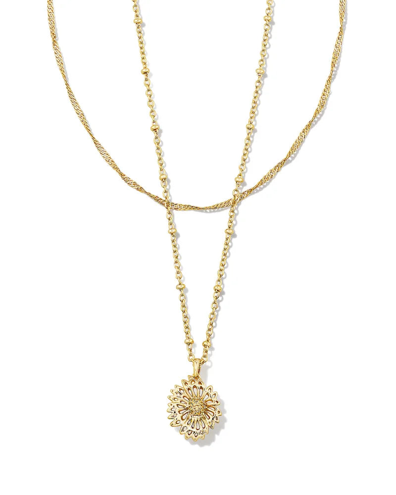Kendra Scott Brielle Multi Strand Necklace Gold-Necklaces-Kendra Scott-N00141GLD-The Twisted Chandelier