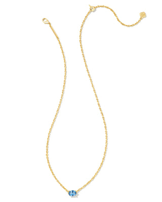 Kendra Scott Cailin Crystal Pendant Necklace Gold Blue Violet Crystal-Necklaces-Kendra Scott-4/15/26,N1941GLD,OGP $60-The Twisted Chandelier