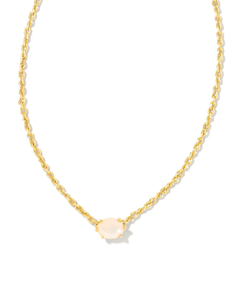 Kendra Scott Cailin Crystal Pendant Necklace Gold Champagne Opal Crystal-Necklaces-Kendra Scott-N1941GLD-The Twisted Chandelier