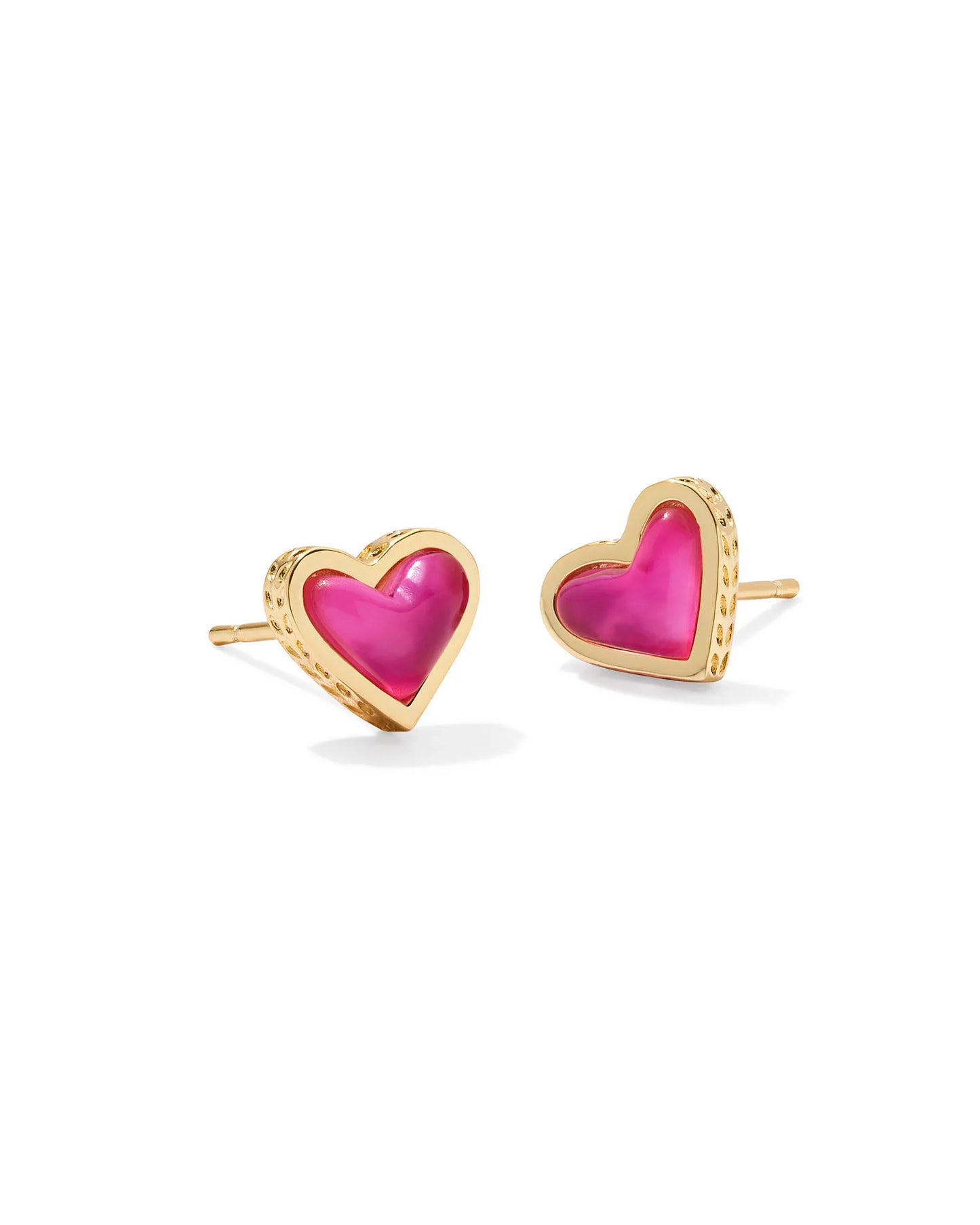 Kendra Scott Framed Ari Heart Stud Earrings Gold Azalea Illusion-Earrings-Kendra Scott-CR 07/31/24, E00276GLD, FD 07/31/24-The Twisted Chandelier