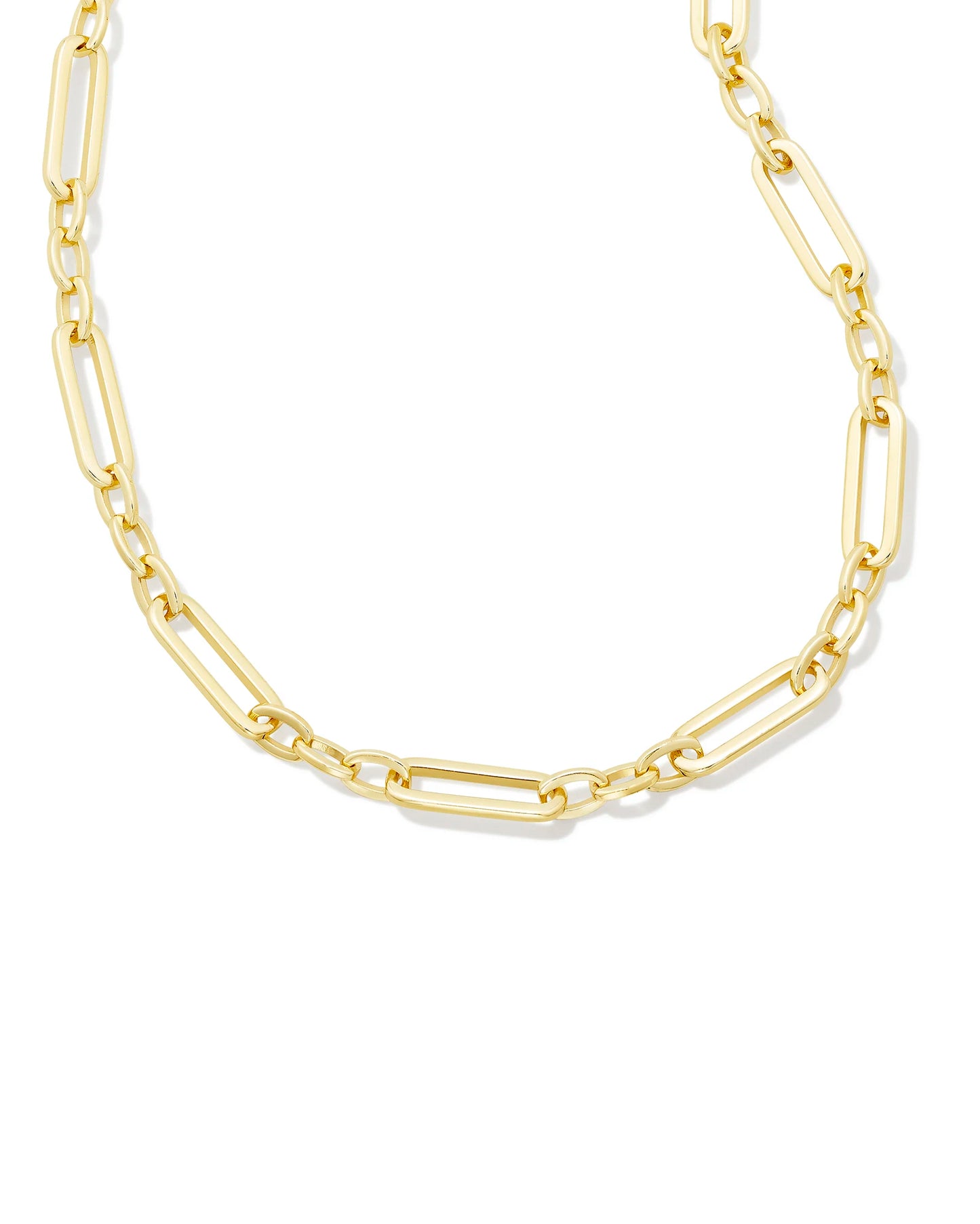 Kendra Scott Heather Link and Chain Necklace Gold-Necklaces-Kendra Scott-N00227GLD-The Twisted Chandelier