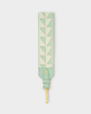 Canvas Wristlet Strap - Sage Geometric-Wristlet-Katie Loxton-The Twisted Chandelier
