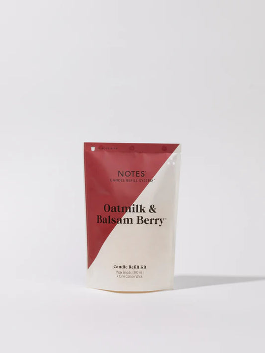 NOTES® Sustainable Candle Refill Kit - Oatmilk & Balsam-Candles-Notes Candles--The Twisted Chandelier